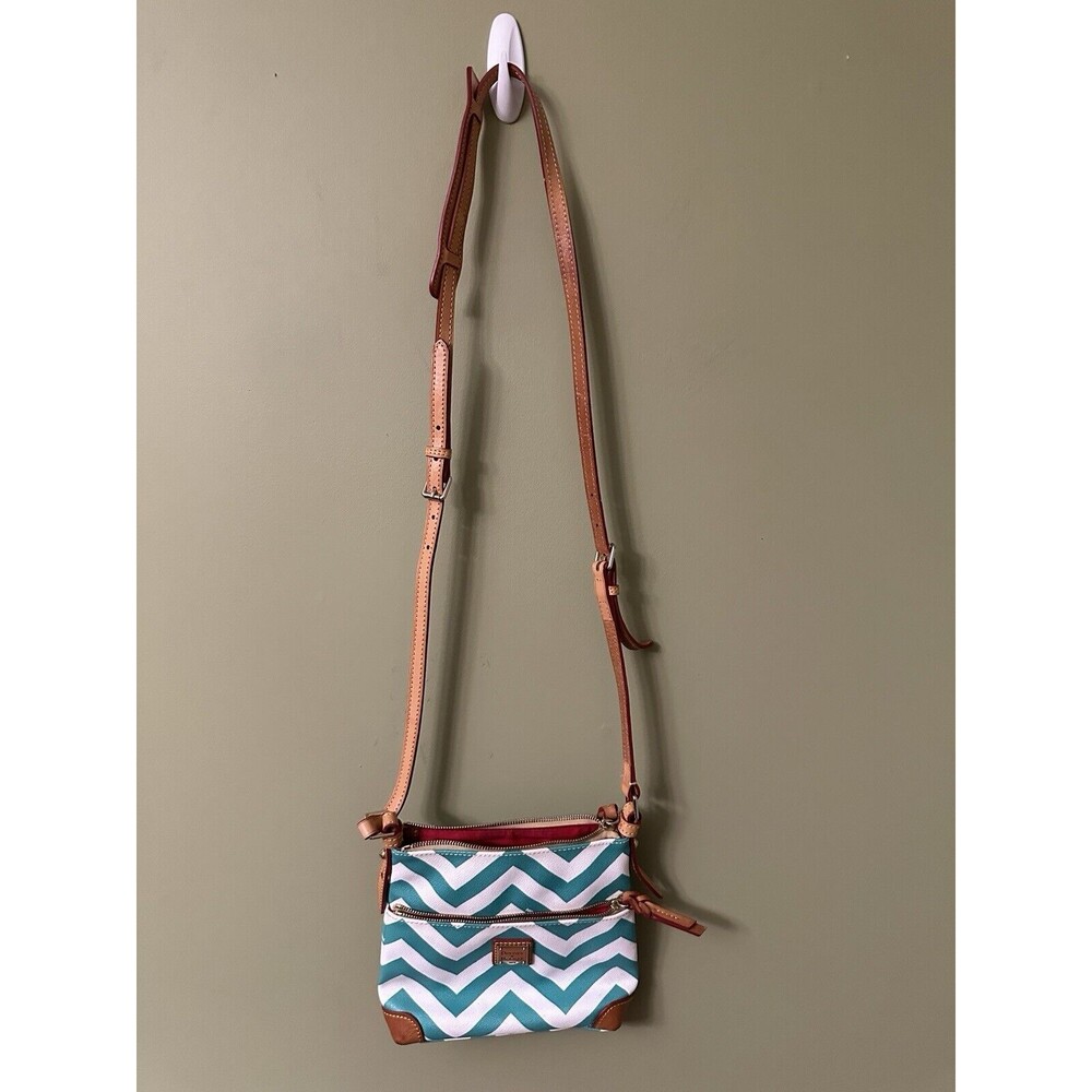 Dooney & Bourke Teal and White Crossbody Bag